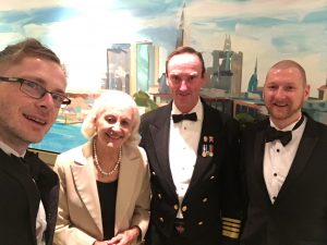 Queen Mary 2 - Captain Wells, Maureen Ryan and Gav & Luke