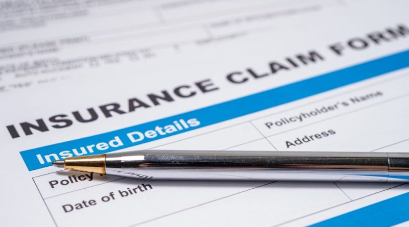 Image of a insurance claim form