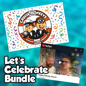 Cruise monkeys let’s celebrate card and video