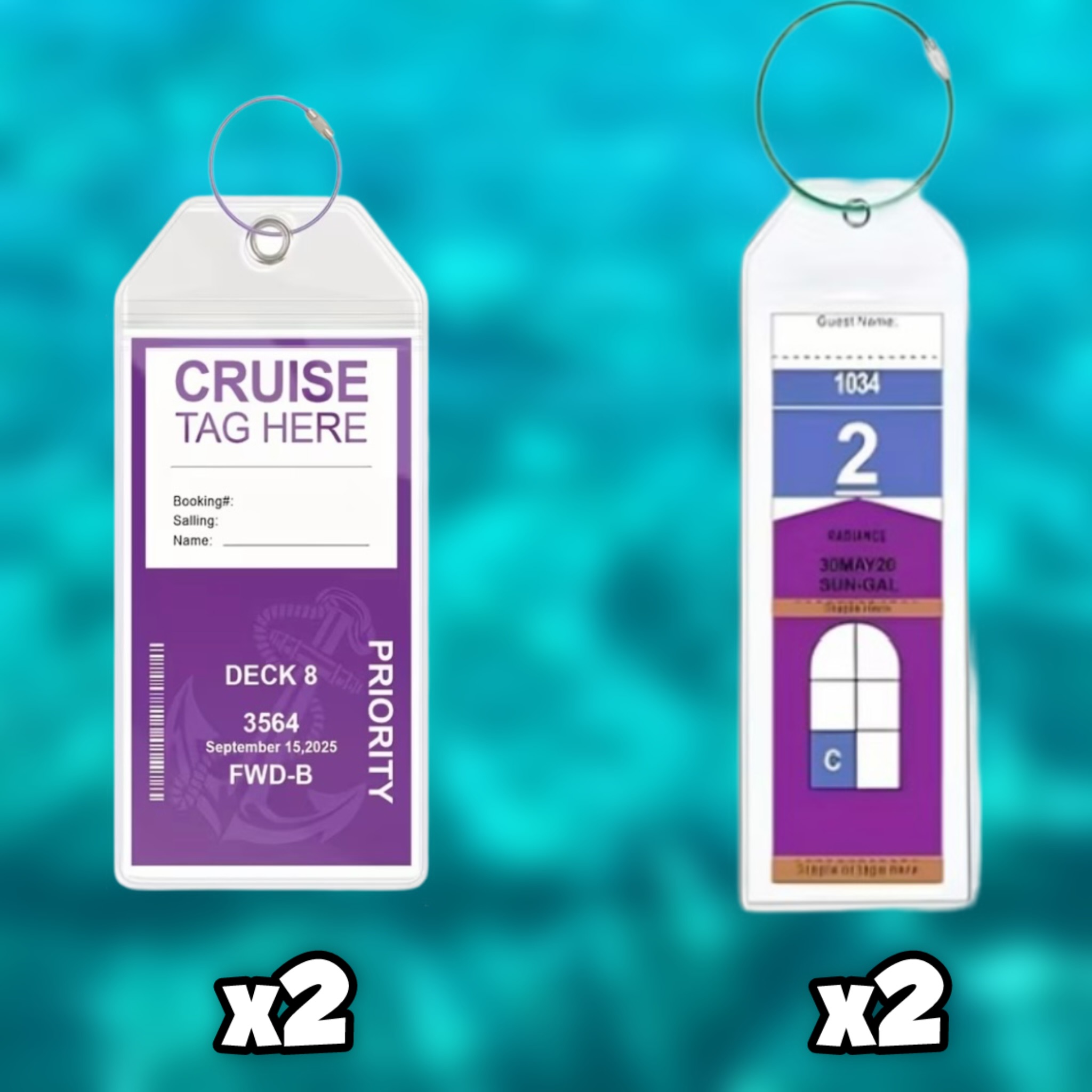 Cruise luggage tags