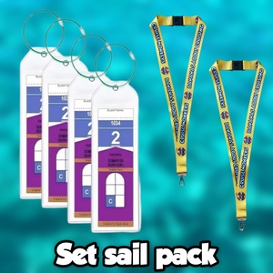 Set sail pack of luggage labels and lanyards